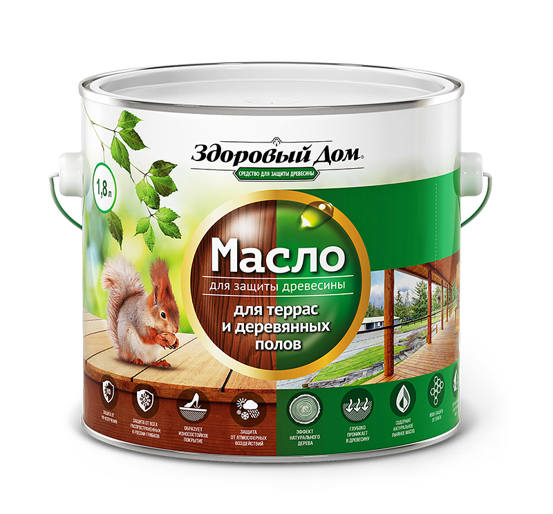 Масло для защиты террас и деревянных полов