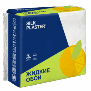 Жидкие обои, салатовый